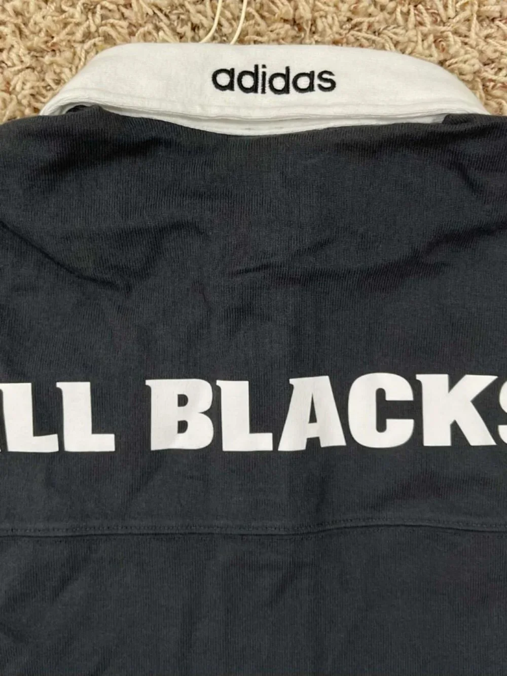Adidas Originals & All Blacks Men’s Heritage Rugby Polo Shirt, Size Large (New)
